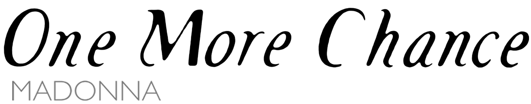 Madonna_one_more_chance_logo
